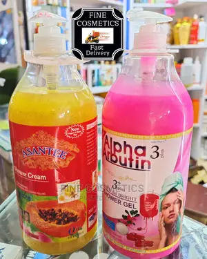 Asantee and Alpha Arbutin Shower Cream Lightening Shower Gel