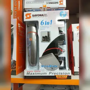 Sayona 6in 1 Rechargeable Hair Trimer Microblade Technology