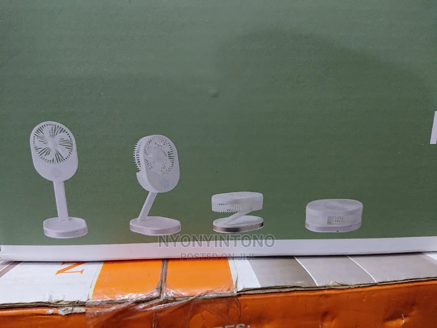 Folding Rechargeable Fan With Led Lamp