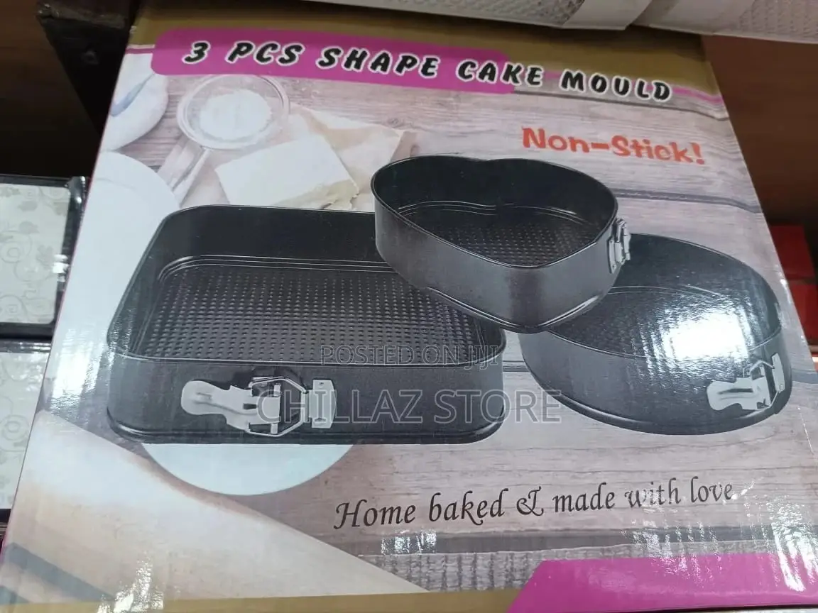 3 Shape Cake Moulds