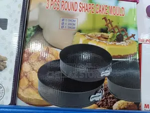 3 Round Shape Cake Moulds