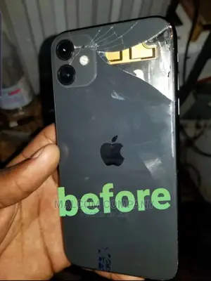 iPhone Broken Back Cover Glass