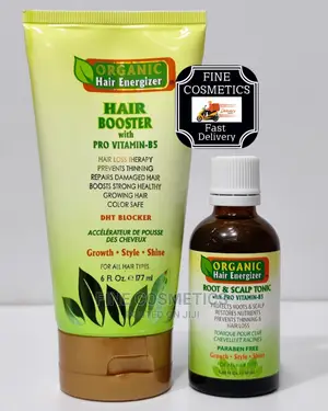 Organic Hair Growth Booster Kit of Oil and Cream Made in USA