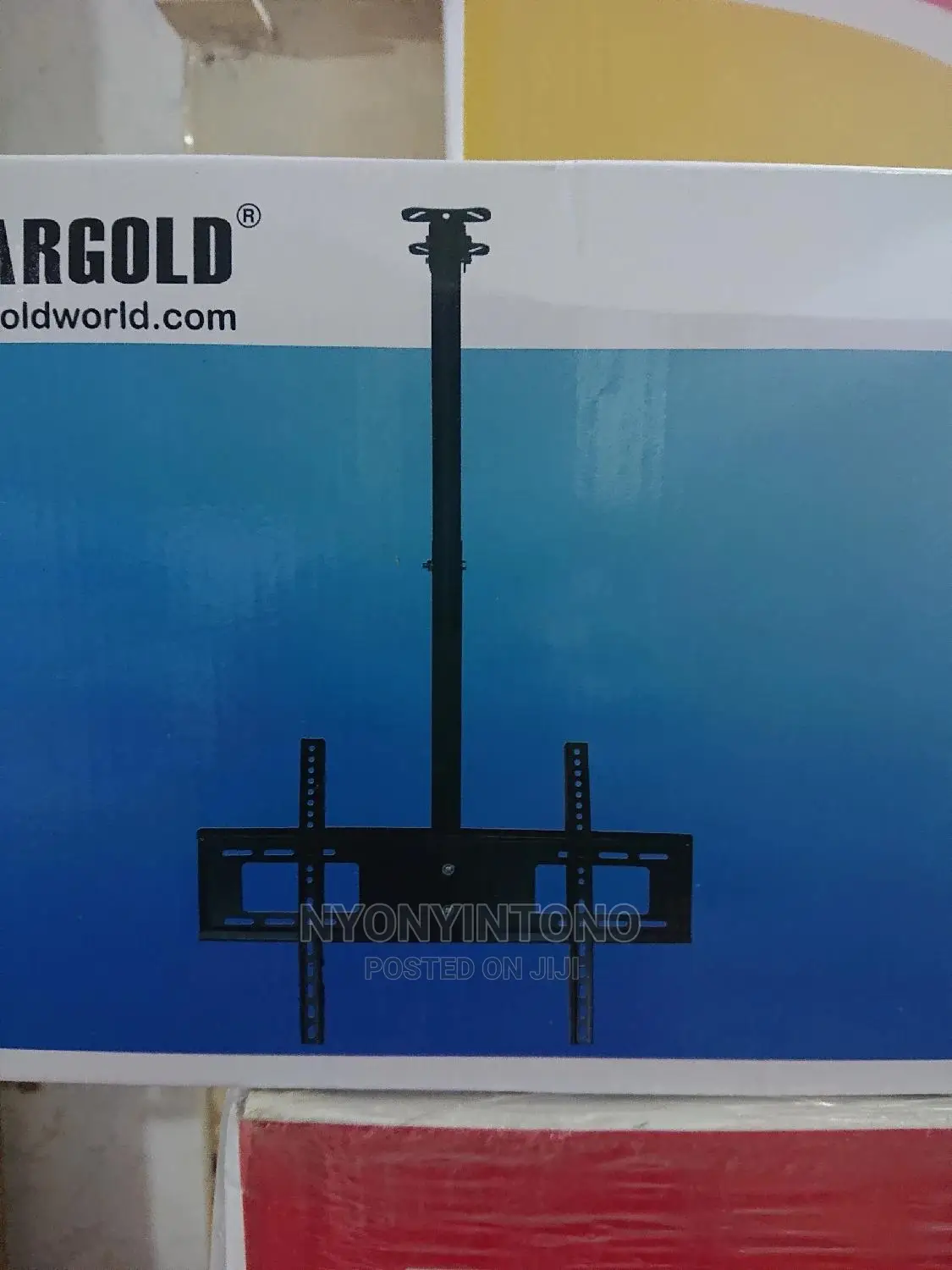 Ceiling Mount With Adjustable Height Holds Up 75" Tv