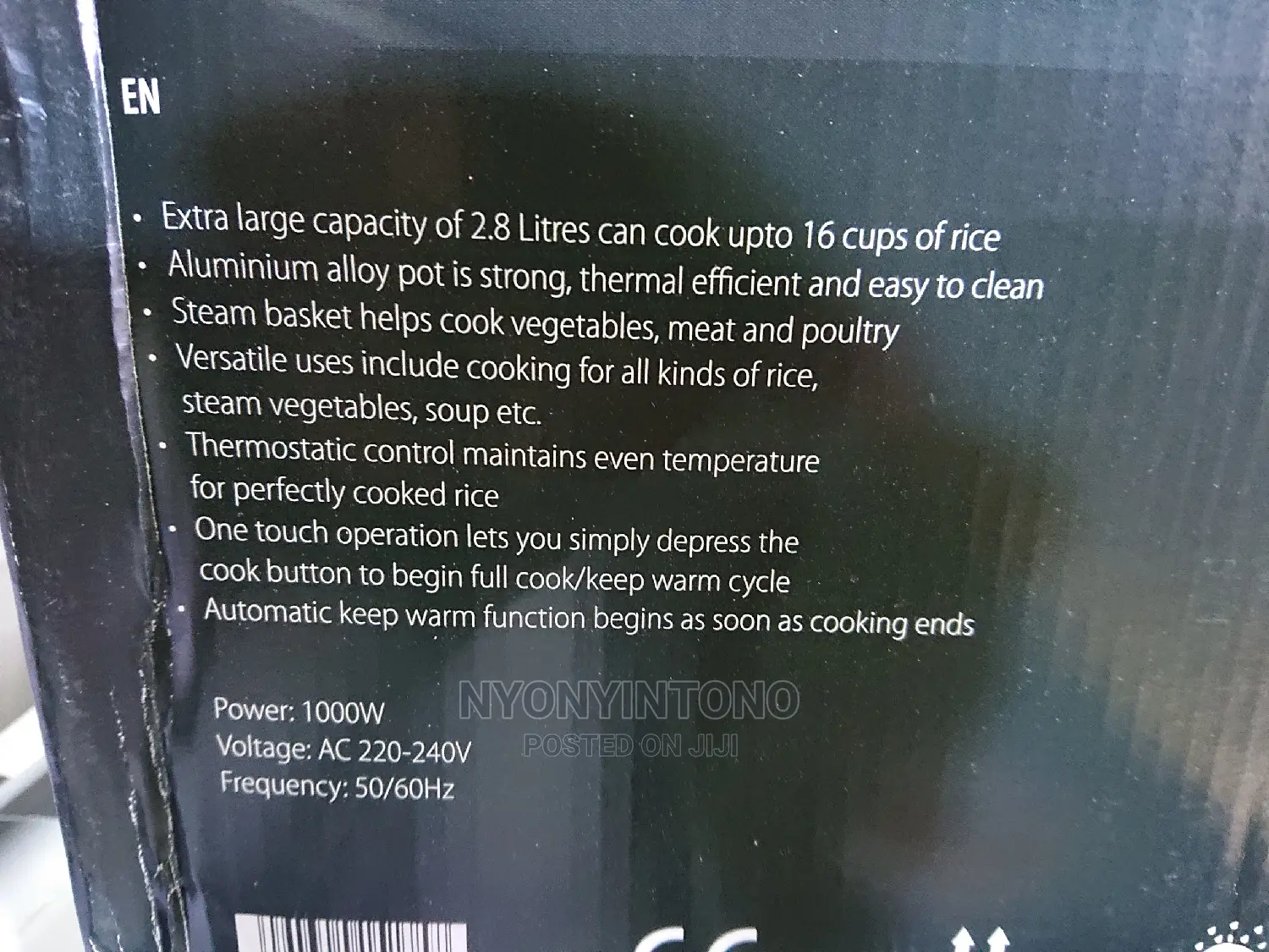 2.8liters Automatic Rice Cooker With Steamer