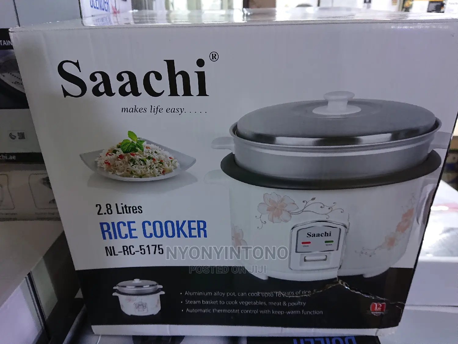 2.8liters Automatic Rice Cooker With Steamer
