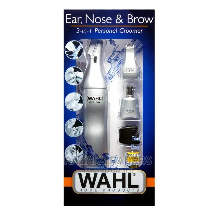 Wahl 3-in-1 6 Piece Ear, Nose Brow Trimmer Kit