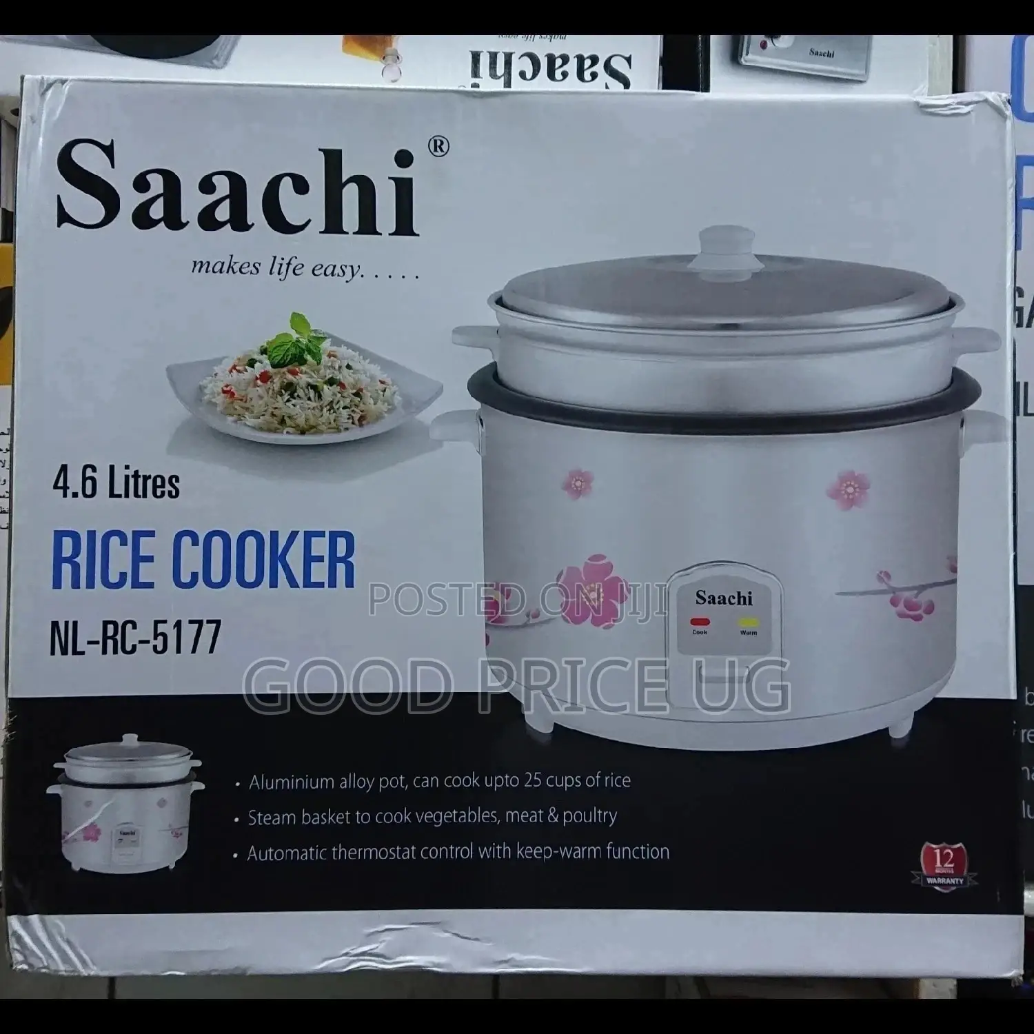 4.6 Litres Saachi Rice Cooker