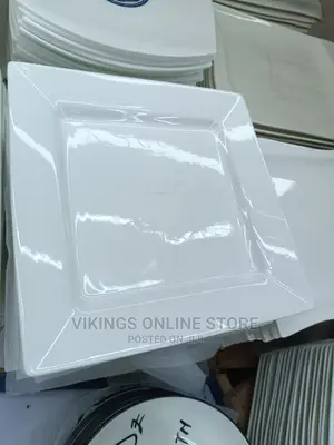 12 Pcs Ceramic Square Plates