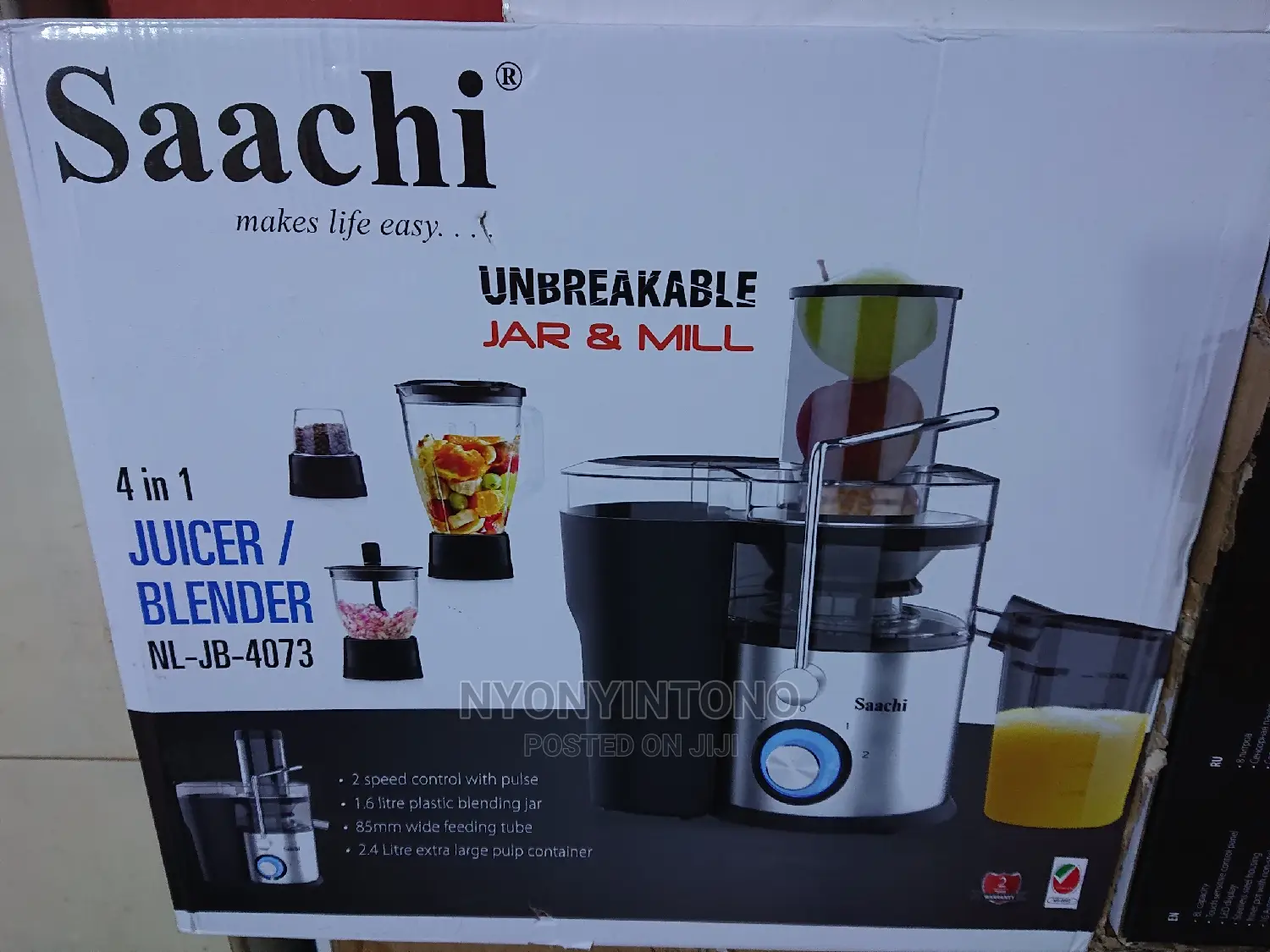 Saachi 4 in 1 Blender With 2years Warranty