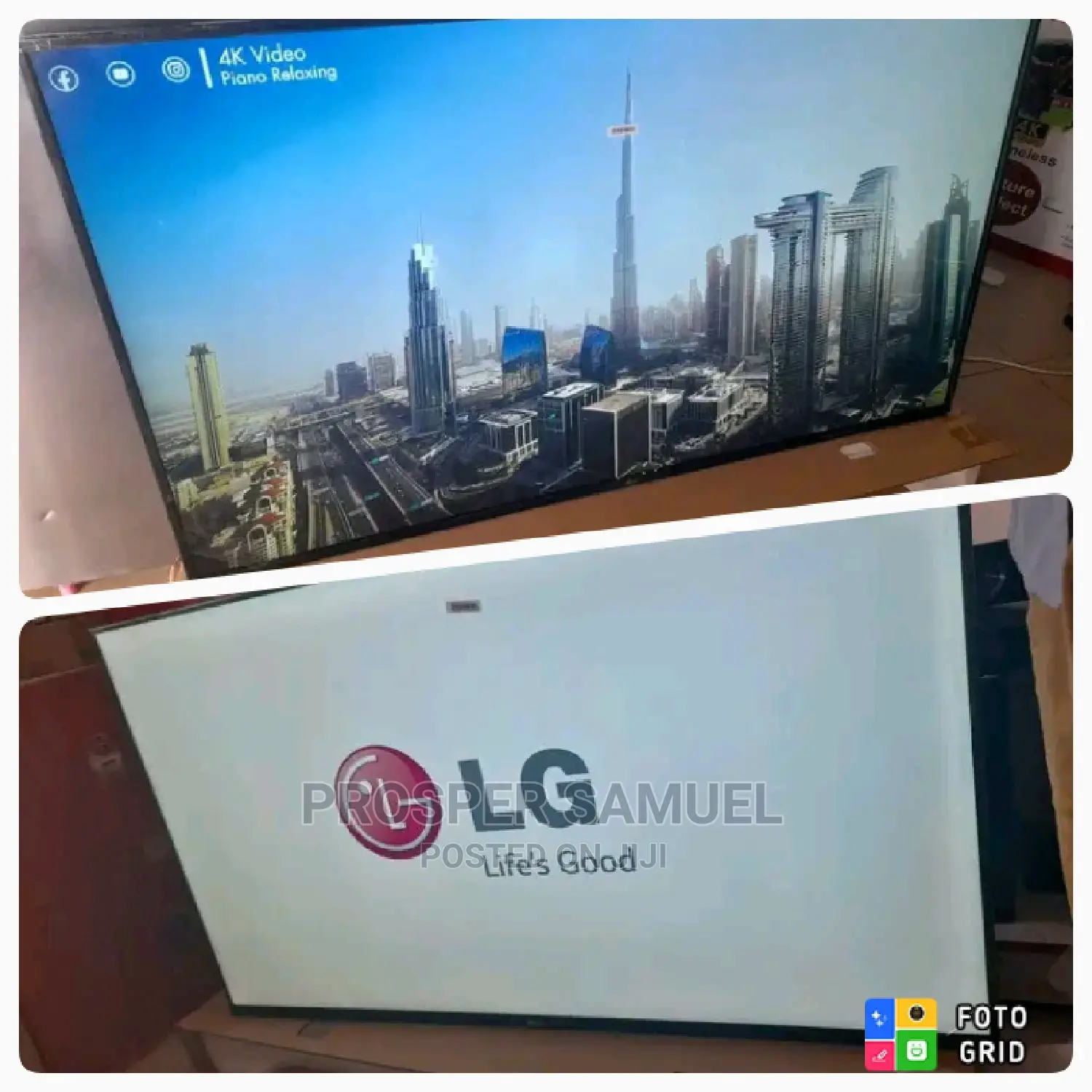 70 Inches LG UHD4K Framless Flat Screen