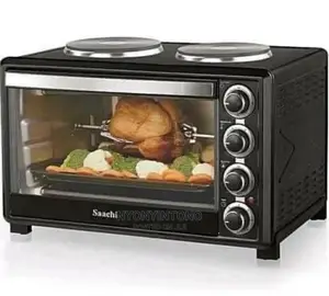 Saachi 45liters Electric Oven With 2 Hotplates on Top