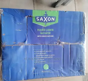 SAXON Manual Hand Push Lawn Mower With Grass Catcher