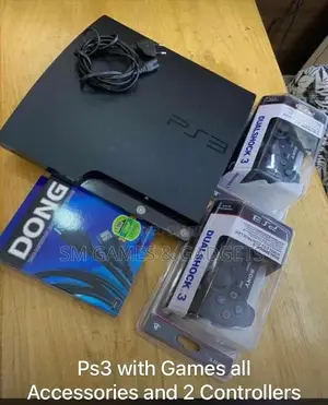 Ps3 Full Set With 15 Games, 2 Pads and All Connectors