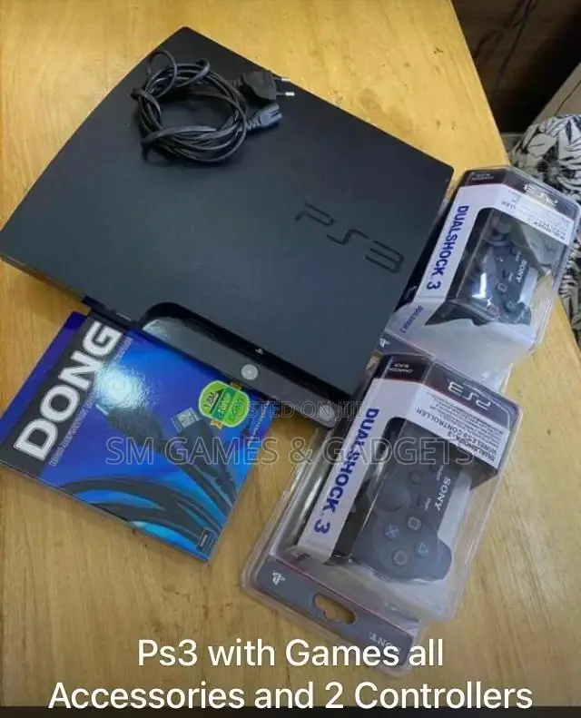 Ps3 Full Set With 15 Games, 2 Pads and All Connectors