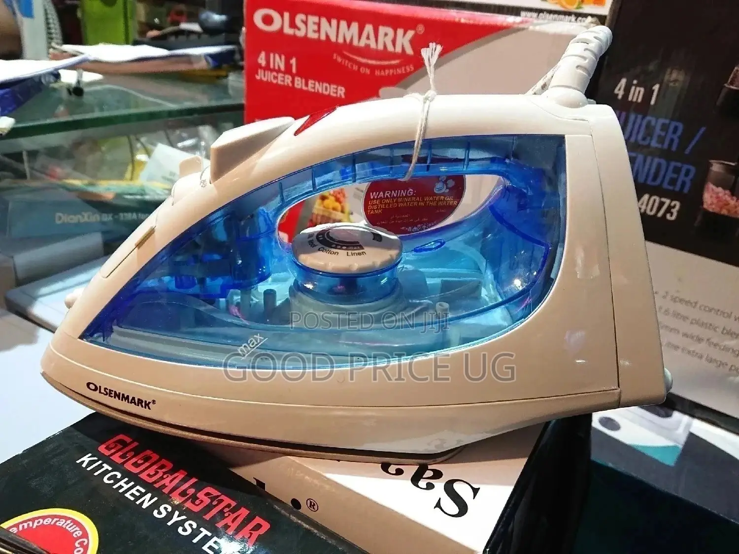 Olsenmark 3D Ceramic Steam Iron Wet and Dry