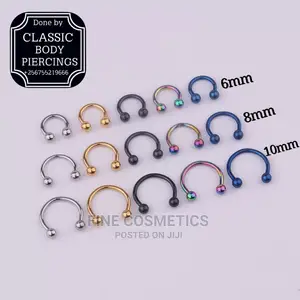 1pc Body Piercing Horseshoe Septum Ring Smiley Piercing Ring