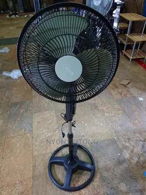 Kaile Black Stand Fan With Strong Motor