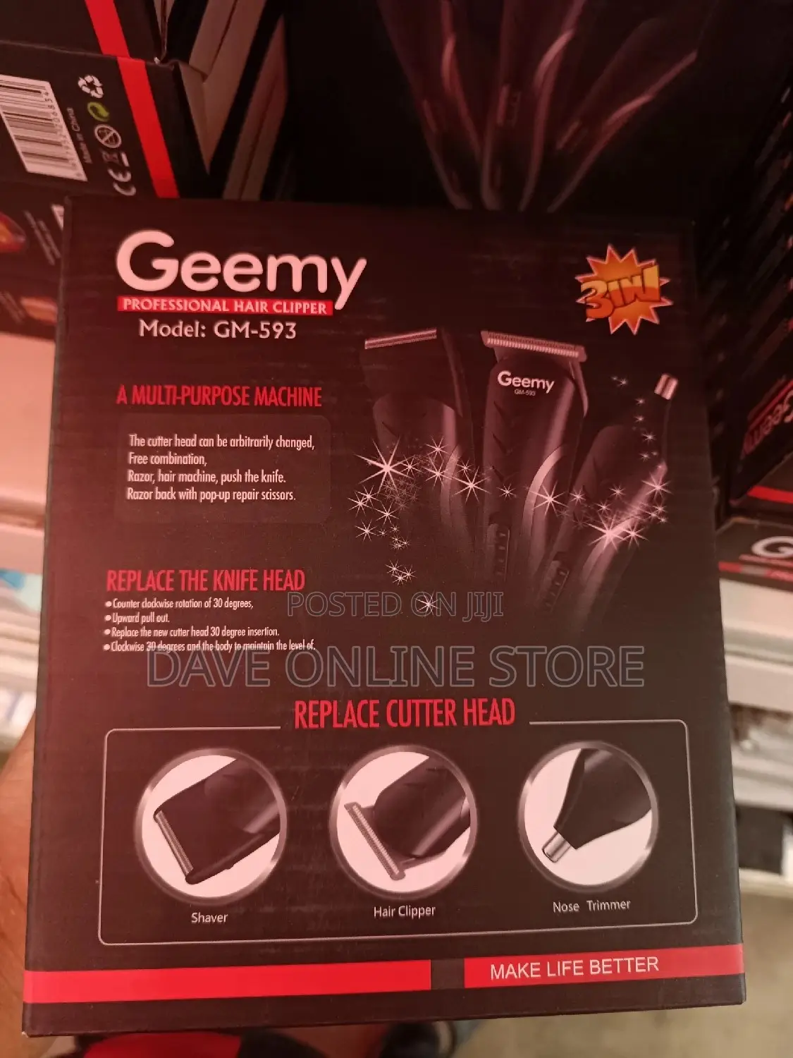 Geemy Multi Purpose Hair Clipper.
