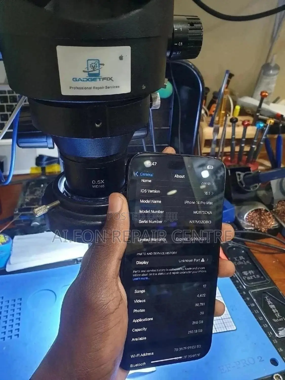Entebbe Region: iPhone 14 Pro Max With Several Issues-Fixed!