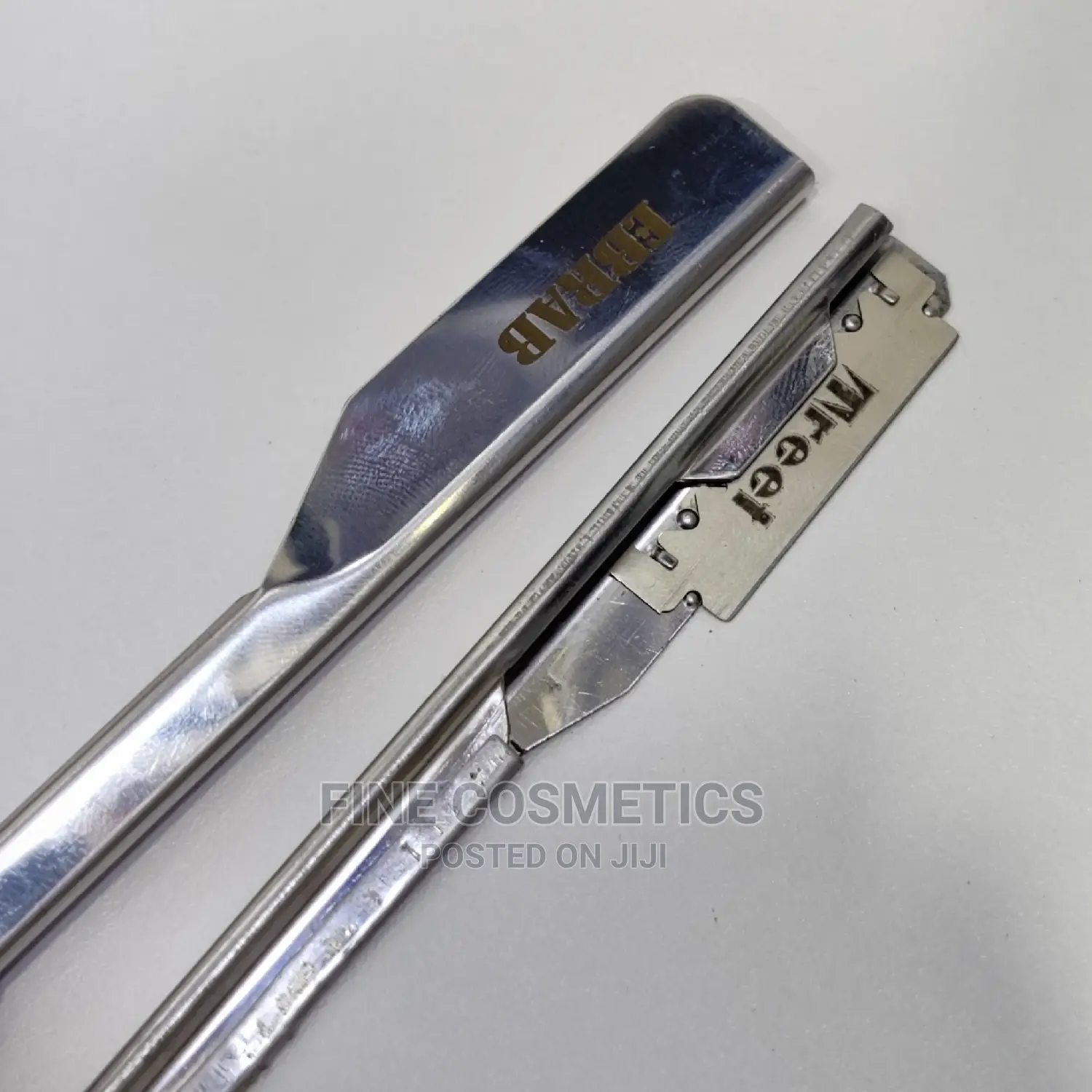 Professional Straight Shaving Razor + Hair Cutting Scissors