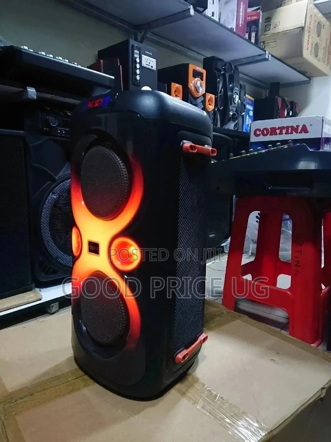 Cortina Portable Movable Party Box/Speaker With Microphone