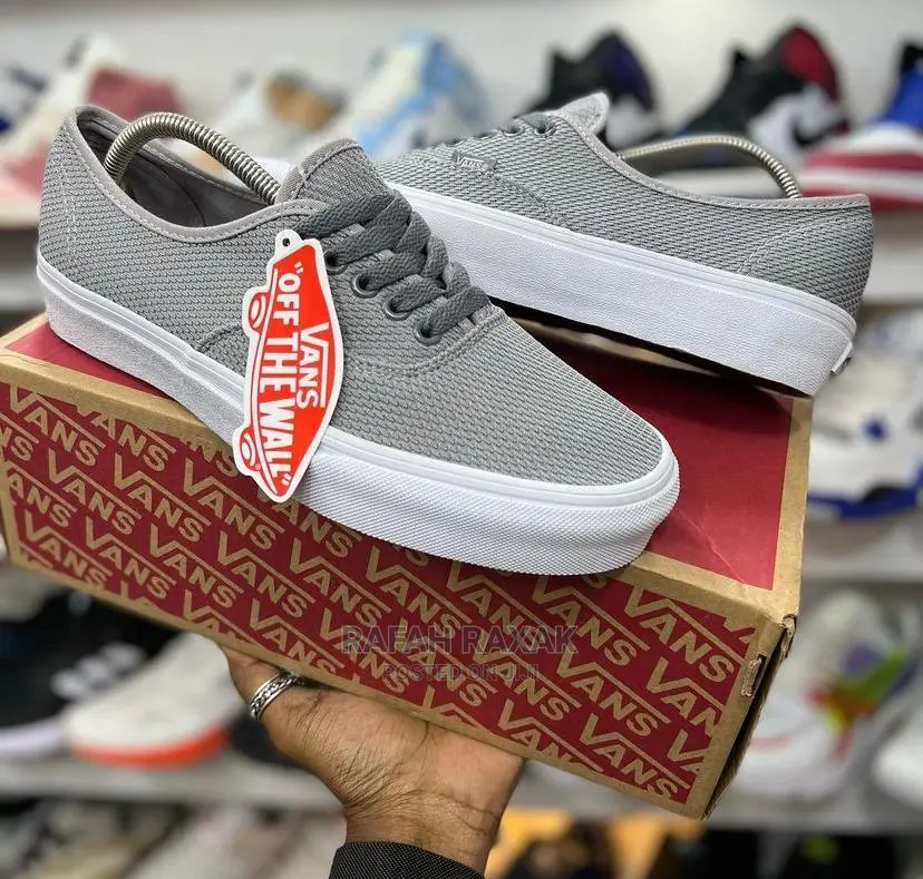 Original Grey Vans Off the Wall Sneakers