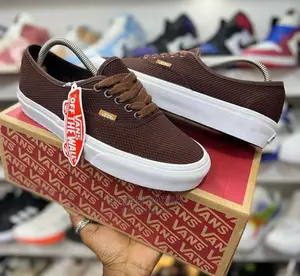 Original Brown/Blue Vans Off the Wall Sneakers