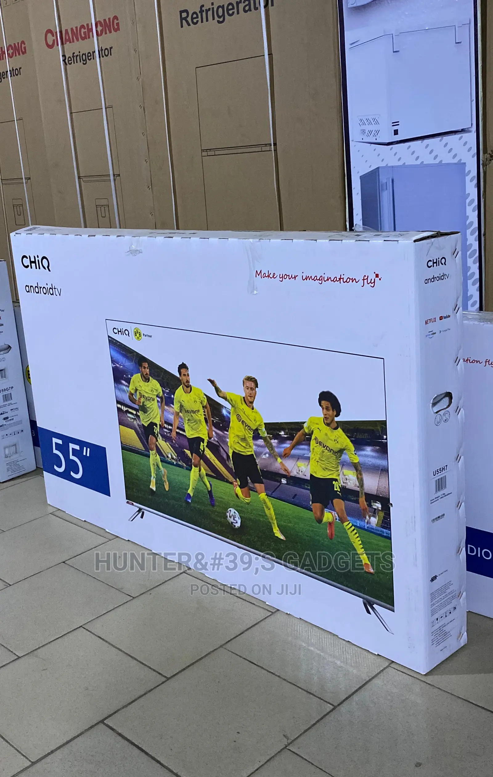 Chiq 55 Inches Smart Uhd Frameless Android Hdr 10 Dolby