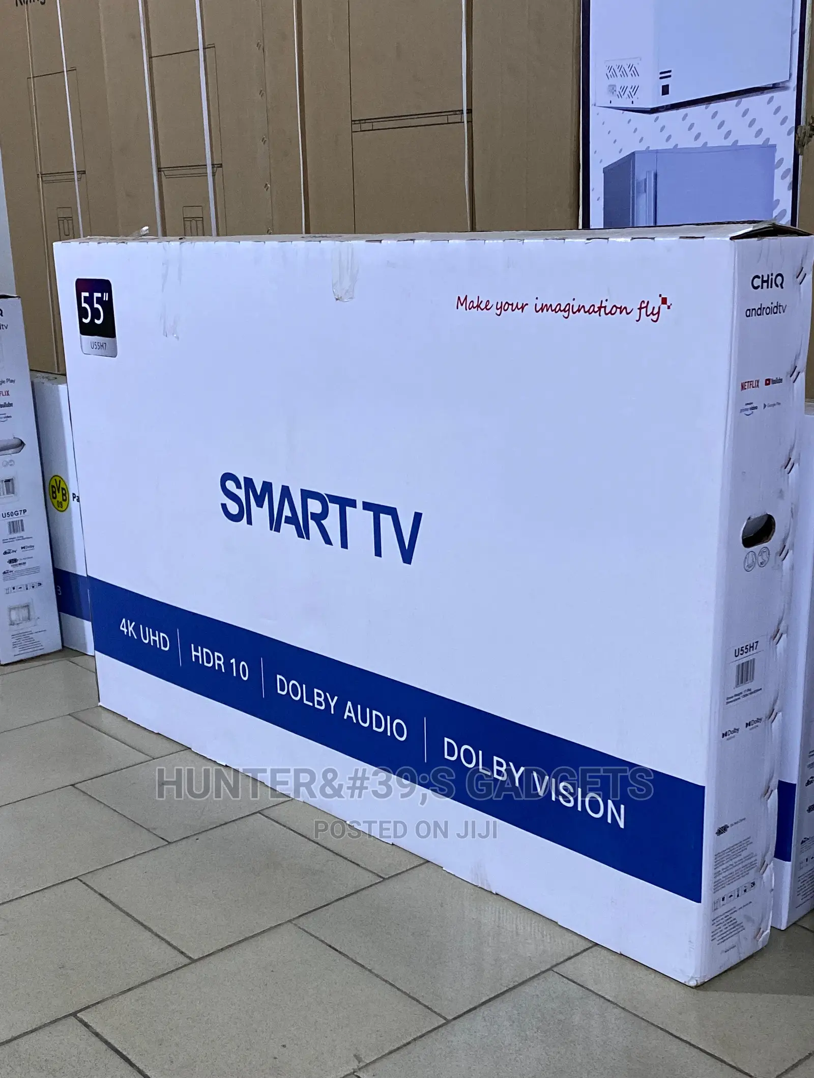 Chiq 55 Inches Smart Uhd Frameless Android Hdr 10 Dolby