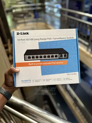 10-Port 10/100 Long Range Poe+ Surveillance Switch