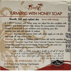 S Soft7 Turmeric Soap With Honey Extracts