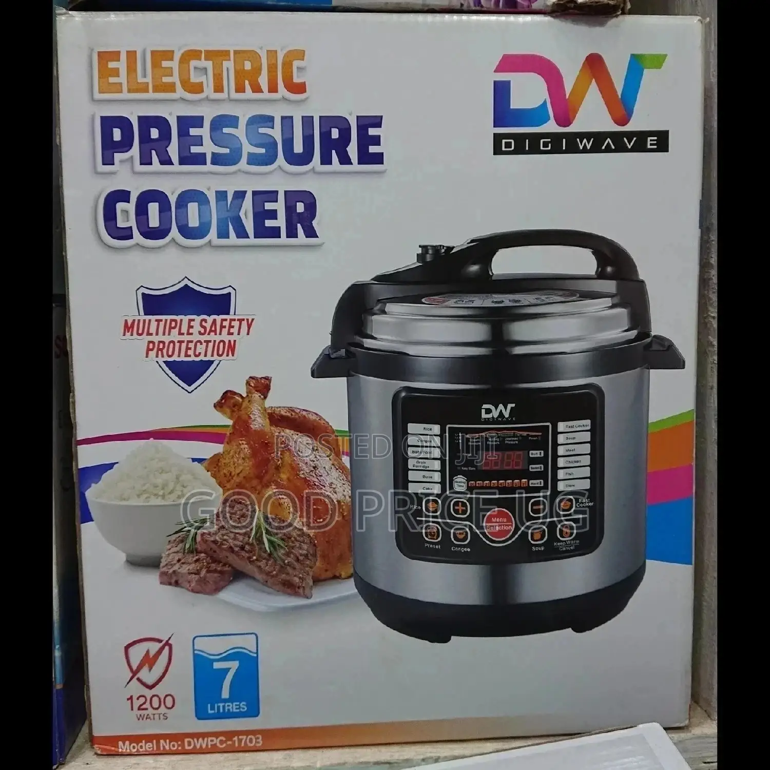 7 Litres D W Digital Pressure Cooker