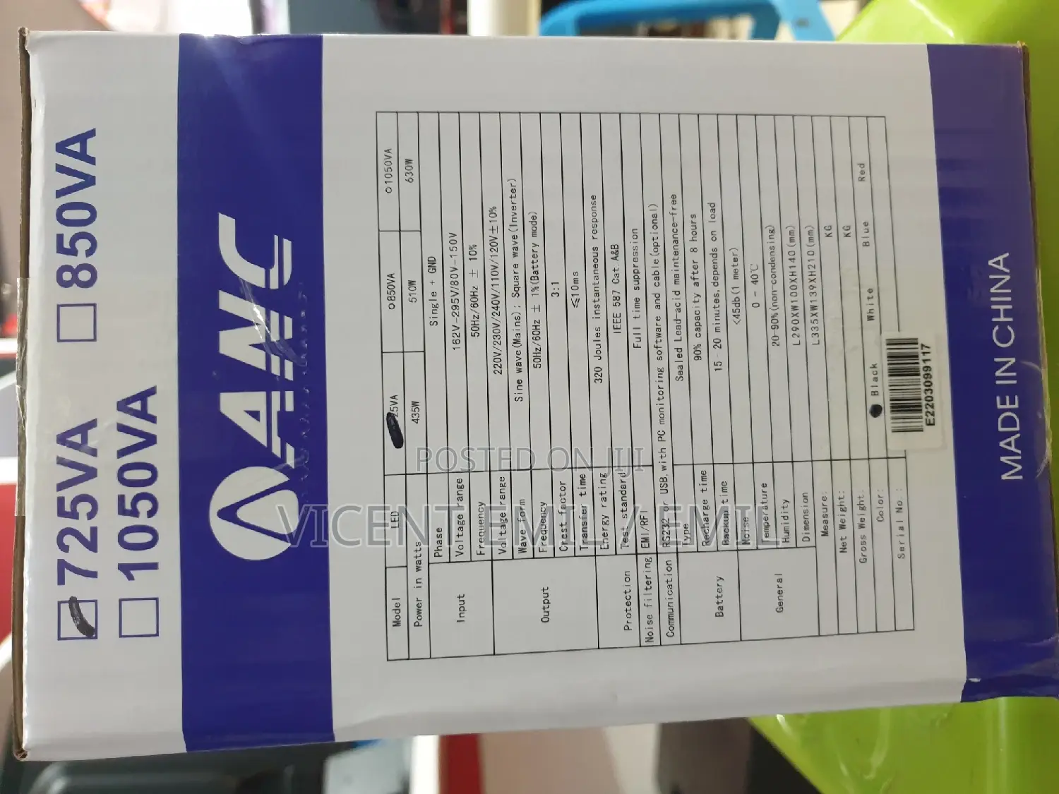 UPS Anc Brand Uninterrupted Power Supply