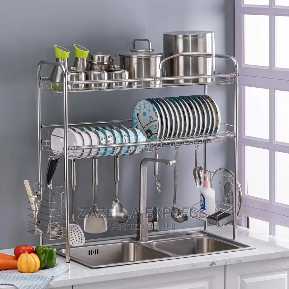 Stainless Steel Double Layer Kitchen Racks