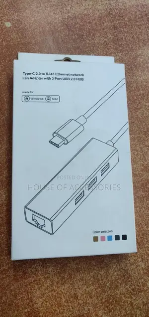 Type C to Lan 2.0 Usb Hubs to Lan
