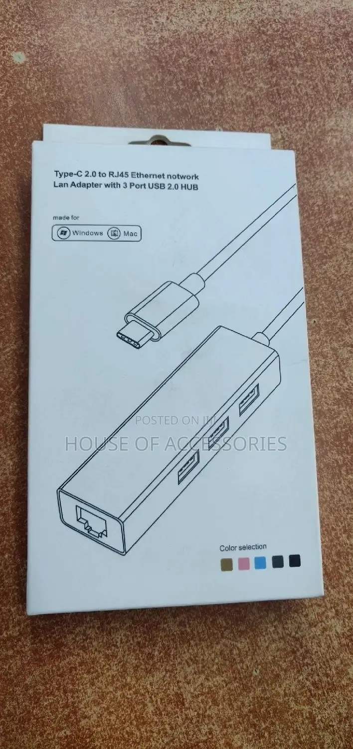 Type C to Lan 2.0 Usb Hubs to Lan