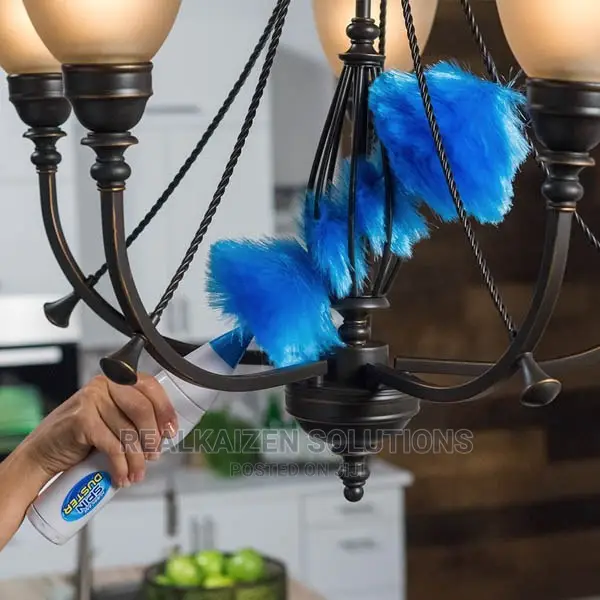 Hurricane 360 Motorized Electric Feather Spin Duster Wand