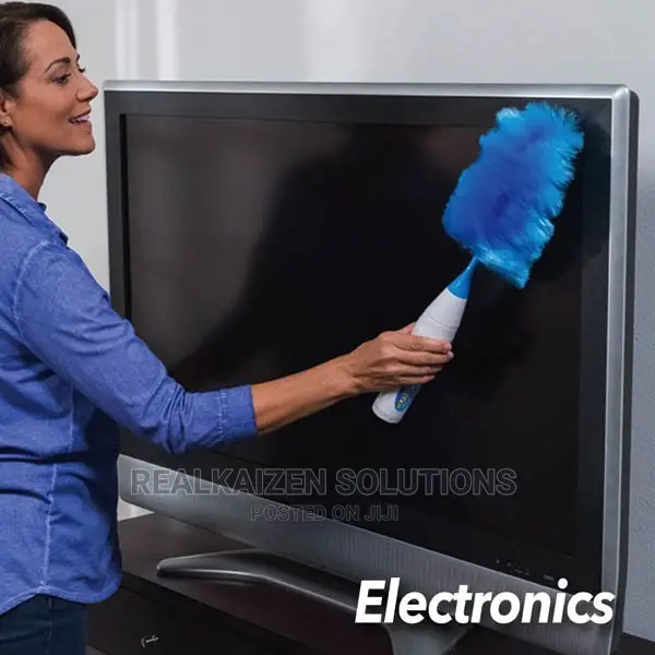 Hurricane 360 Motorized Electric Feather Spin Duster Wand