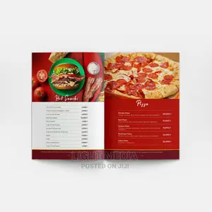 Professional Food Menu