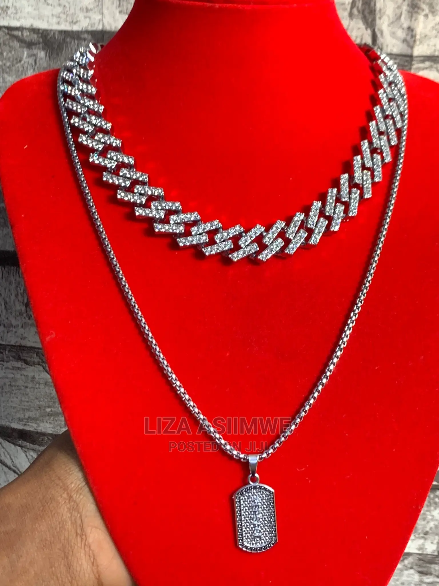 Zigzag Iced Out Chains Available
