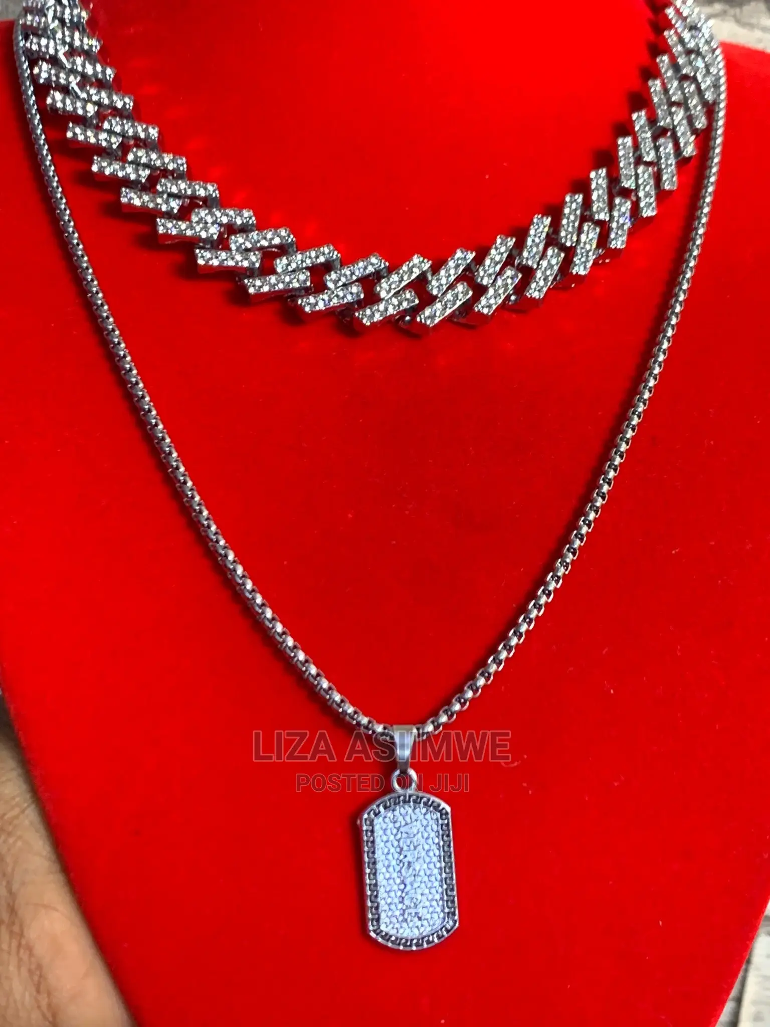 Zigzag Iced Out Chains Available