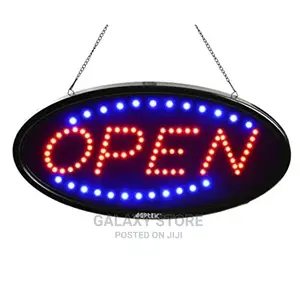 Open Sign Post For Entry