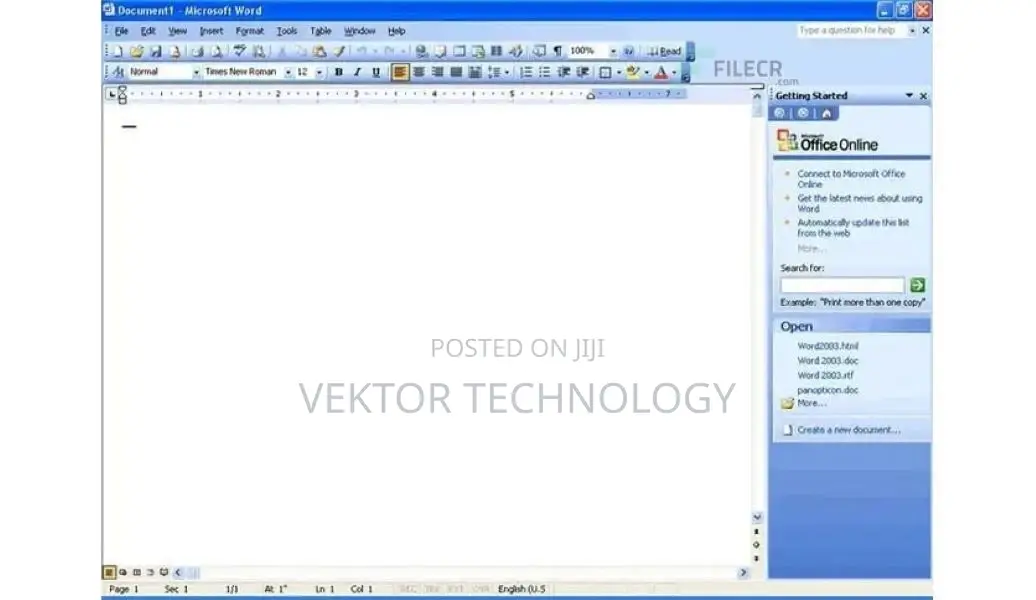 Microsoft Office Pro 2003 for Windows Installation