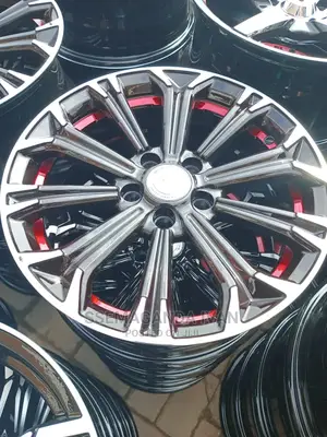 Toyota Premio Size 15 Rims Red Silver