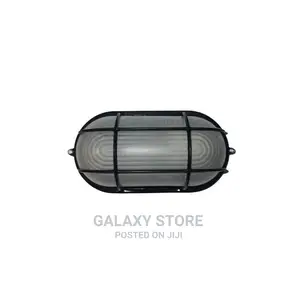 Outdoor Oval Bulkhead Fitting With Frosted Glass - Max 60W