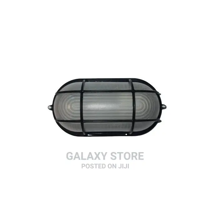 Outdoor Oval Bulkhead Fitting With Frosted Glass - Max 60W