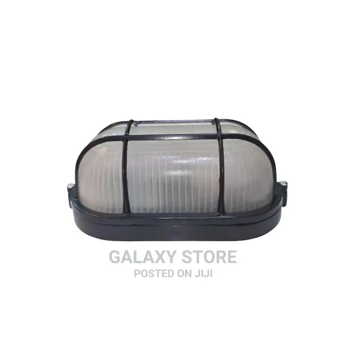 Outdoor Oval Bulkhead Fitting With Frosted Glass - Max 60W