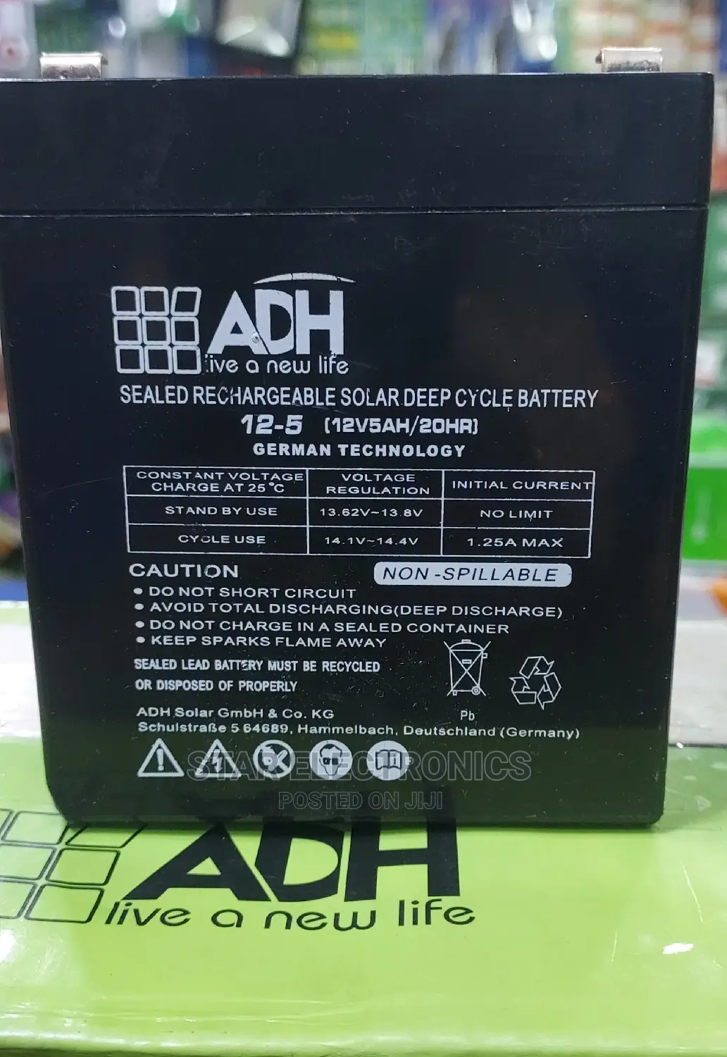 Dc Rechargeable Battery 12v5ah