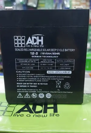 Dc Rechargeable Battery 12v5ah